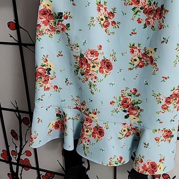 Likely 1002- Zadie Blue Floral Dress - Picture 6 of 10